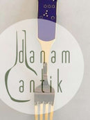 A. Michelsen 1964 Julegaffel Forgyldt Sterling Sølv med Emalje