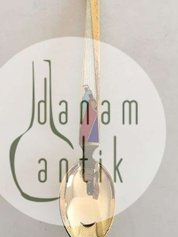 A. Michelsen 1958 Juleske Forgyldt Sterling Sølv og Emalje