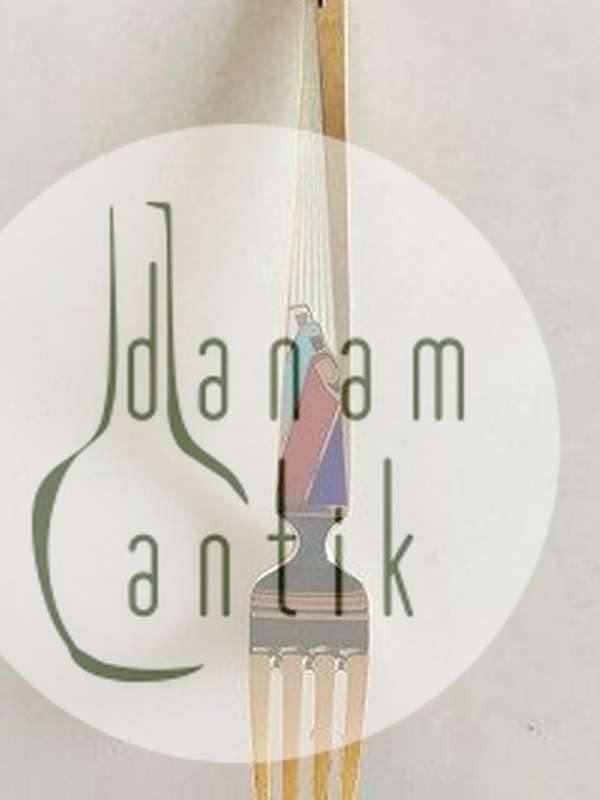 A. Michelsen Julegaffel 1958 Forgyldt Sterling Sølv og Emalje.