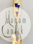 A. Michelsen 1954 Juleske Forgyldt Sterling Sølv med Emalje