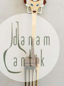 A. Michelsen 1952 Julegaffel Forgyldt Sterling Sølv med Emalje