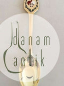 A. Michelsen 1951 Juleske Forgyldt Sterling Sølv med Emalje.