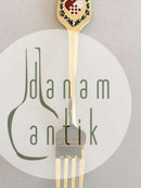 A. Michelsen 1951 Julegaffel Forgyldt Sterling Sølv med Emalje.