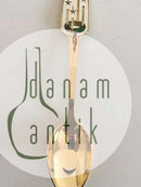 A. Michelsen Christmas Spoon 1949 Gilded Sterling Silver with Enamel