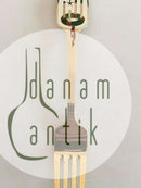 A. Michelsen 1949 Julegaffel Forgyldt Sterling Sølv med Emalje