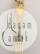 A. Michelsen 1948 Julegaffel Forgyldt Sterling Sølv med Emalje