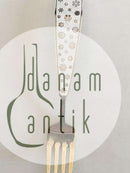 A. Michelsen 1945 Julegaffel Forgyldt Sterling Sølv med Emalje