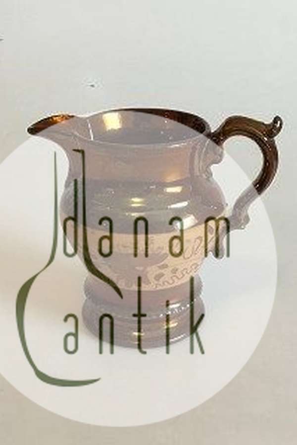 Engelsk kobber lustre Kande. Keramik