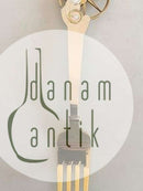 A. Michelsen 1942 Julegaffel Forgyldt Sterling Sølv med emalje.