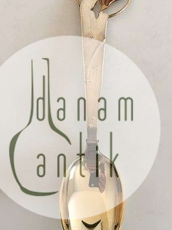 A. Michelsen 1933 Juleske Forgyldt Sterling Sølv med Emalje