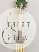 A. Michelsen 1932 Julegaffel Forgyldt Sterling Sølv med Emalje