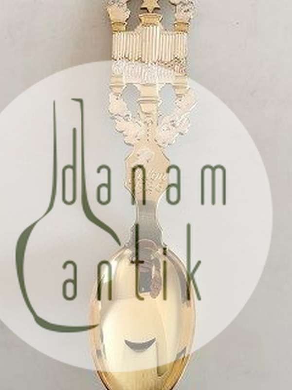 A. Michelsen 1926 Juleske Forgyldt Sterling Sølv.