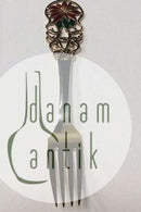 Anton Michelsen Julegaffel 1925 Forgyldt Sterling Sølv med Emalje