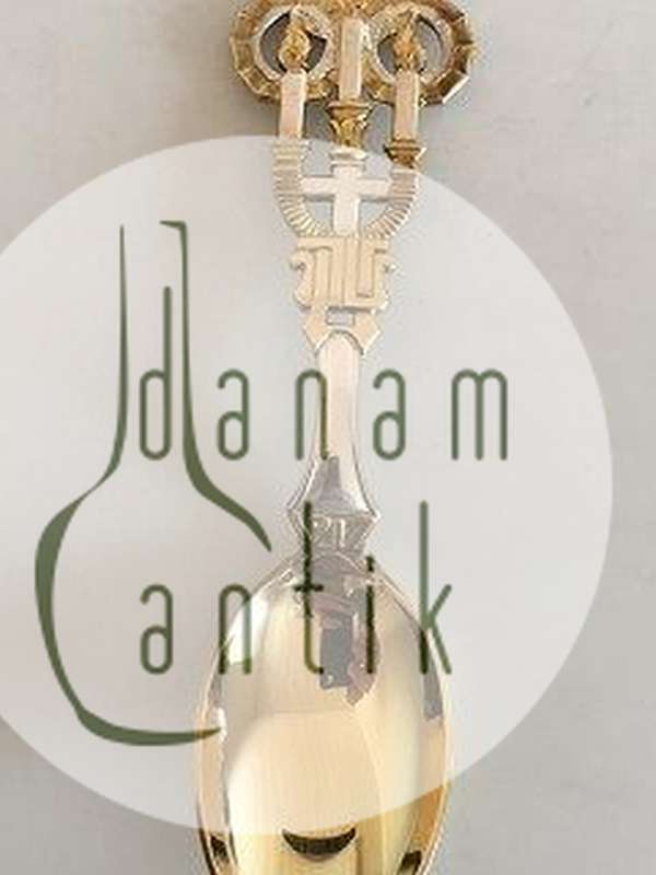 A. Michelsen Juleske 1917 Forgyldt Sterling Sølv