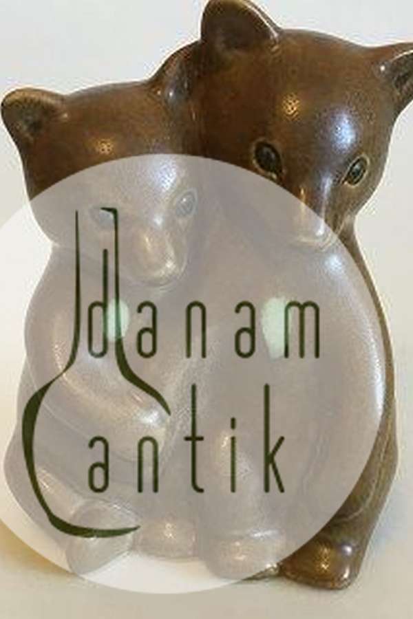 Knud Basse Figur Danmark to bjørneunger