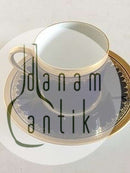 Rosenthal Mokkatasse in Gold und Blau