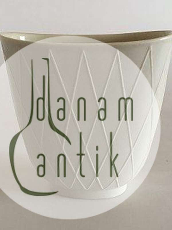 Cremefarvet Retro Moderne Vase fra Rosenthal