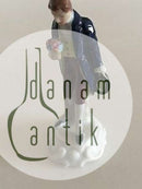 Rosenthal Miniatur-Figur eines eleganten Herrn mit Blumen