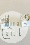 Meissen Salt og Peber sæt i porcelæn med dekoration med Høns og forskellige insekter