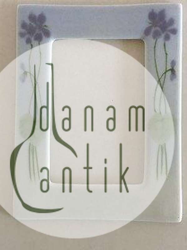 Art Nouveau Billedramme i Porcelæn af Tysk Ophav.