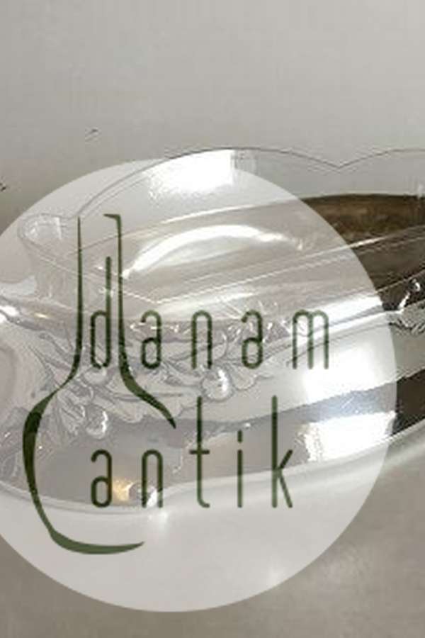 Frugtskål, sølvplet, med glasindsats.