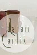 Rejseglas i læderetui