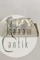 Brevpresser af Bronze med hund