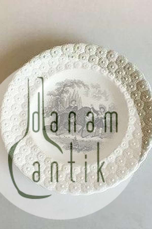 复古英国斯塔福郡马图案盘子