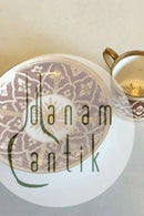 Carl Tielsch / Altwasser Mocca Cup decorated with flower friezes in red and gold. From 1875-1909