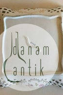 Stort gennembrudt tysk porcelænsfad