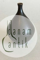 Höganäs Sortbrunglaseret vase No 1031