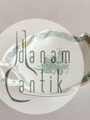 Herend Ungarsk Chinese Bouquet Grøn bladformet skål