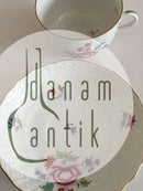 Herend Ungarn The kop og underkop med håndmalet blomster