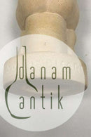 Sv. Lindhart Figur af terracotta. "Ikke tale" fra serien de tre dyder