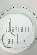 Bing & Grøndahl Platte med Profil af Nefertiti. Med gennebrudt kant og guld. No 26A