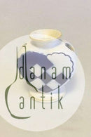 アルミニアクリスマスハート花瓶（ブルー