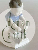 Rørstrand Jugendstil Figur Junge Spitzenschuhe