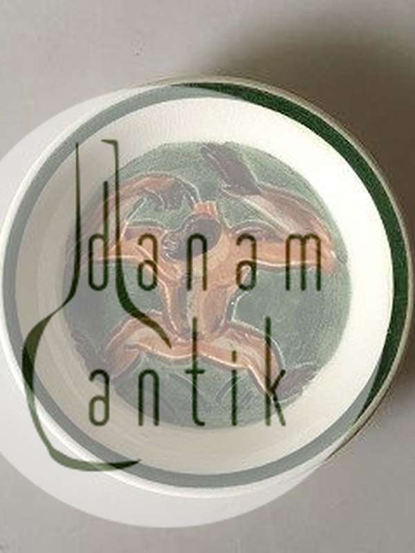 Aluminia lille skål signeret af Knud Kyhn