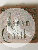 Aluminia Jeanne Grut Art Relief with doves（アルミニア ジャンヌ・グルット アートレリーフ ハトメ