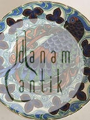 Aluminia Fajance Fadskål No 602/549 med Fuglemotiv af en papegøje