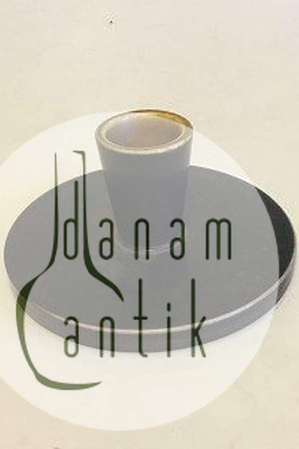 Aluminia Bremerholm Lysestage med brun glasur No 4/1491