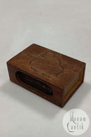 Anton Michelsen Sterling Sølv og træ Tændstikæske med mammut