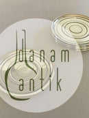 汉斯-汉森纯银玻璃托盘12件套 卡尔-古斯塔夫-汉森