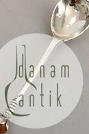 モーゲンス・バリン銀製コンポットスプーン（琥珀飾り付き