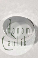 Dänischer Serviettenring aus gehämmertem Silber