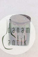 Holmegaard  Apotekerflasken, krukke med tekst"REGUL ON SIMPL" fra 1989