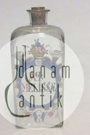 Holmegaard Apotekerflasken, krukke med tekst "AP MELISSAE" fra 1986