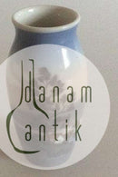 Dahl Jensen 瓷器花瓶，有房子和湖泊图案，编号36