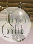 乔治-詹森纯银珐琅国王芥末碗和勺子 No 741