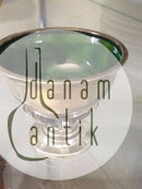 Georg Jensen Sterling Silver Salt Cell Acorn with green enamel No 741